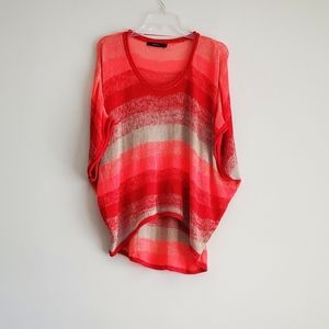 VERTIGO PEACH AND RED TOP..SIZE M